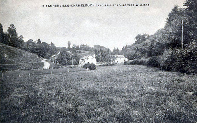 Chameleux - La scierie et route vers Williers
